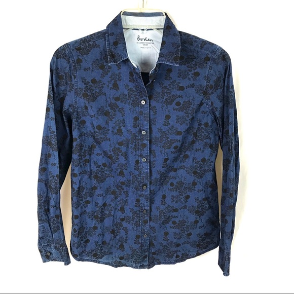 Boden relaxed weekend chambray button down shirt - Picture 1 of 5